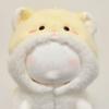 Cute 10cm Clothes Cartoon Hamster Yellow Jumpsuits Set Playing House Hairy Miniature Pajamas Gift
