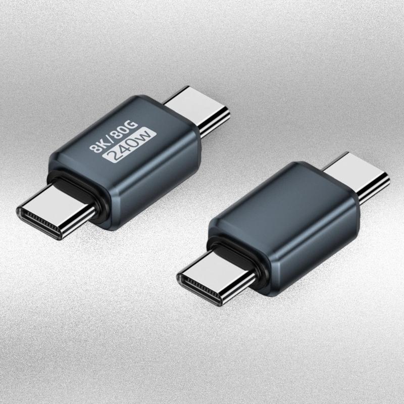 Алюминиевый адаптер USB4.0 для вывода видео 8K60Hz и совместимости с несколькими устройствами, мощность 240 Вт