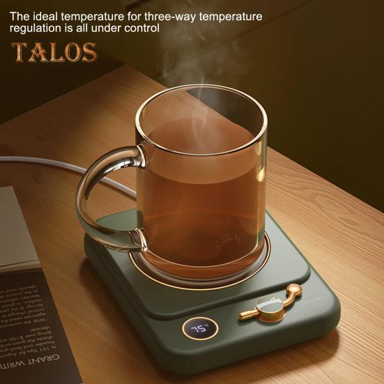 Электрический подогреватель чашек кофе, автоматическое отключение, светодиодный дисплей, USB-подставка для кружек с подогревом, три температурные настройки, термостатическая подставка для чашек