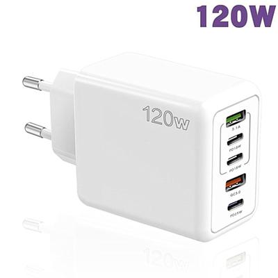 120 Вт USB C зарядное устройство быстрая зарядка тип C 3 PD 2 USB QC3.0 мобильный телефон адаптер для iPhone Xiaomi Samsung ipad планшет