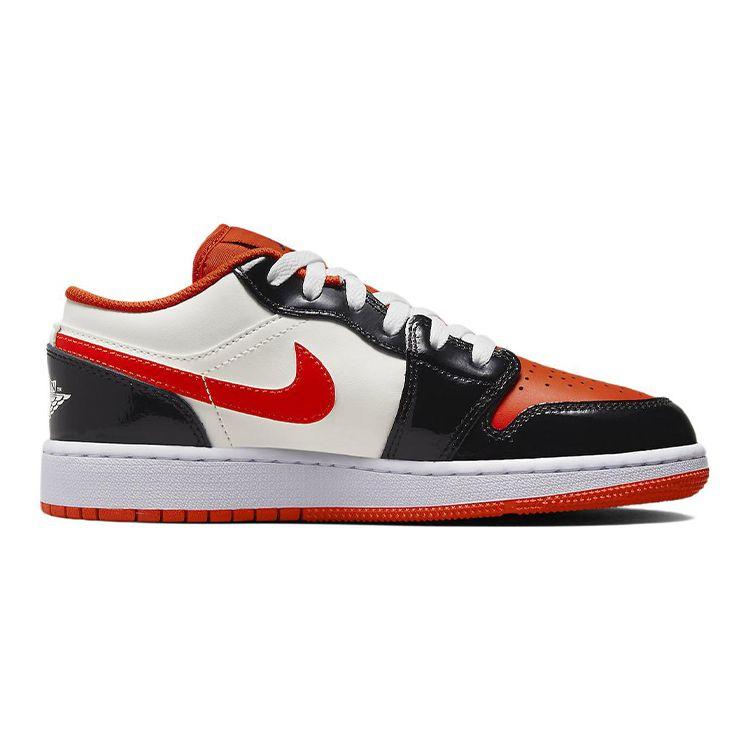 Детские кроссовки Air Jordan 1 Low SE GS Halloween Orange Team-Orange Black DV1335-800