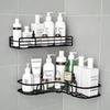 Punch-Free Bathroom Corner Shower Shelf - Wall-Mounted Storage for Kitchen & Bath