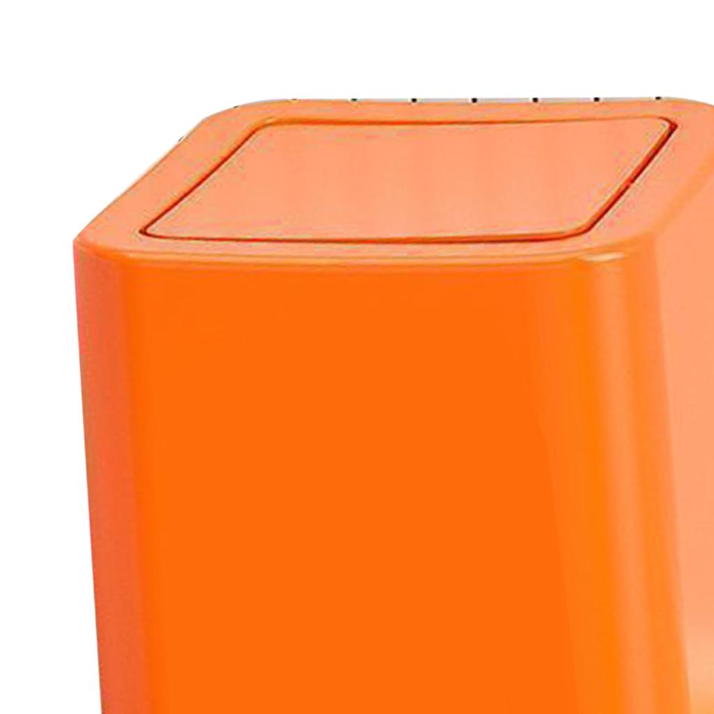 Garbage Bin 9L Cartoon Pattern Cute Look Trash Can Waste Basket with Swing Lid for Home Bathroom