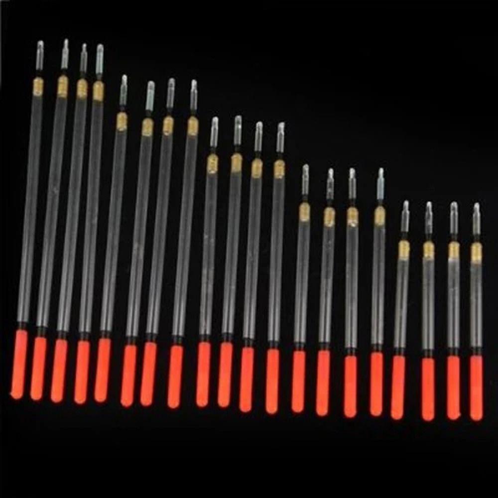 20 шт. Чувствительный плавающий стержень Хорошая устойчивость Плавающие трубки Наборы рыболовный поплавок для рыбалки на камнях