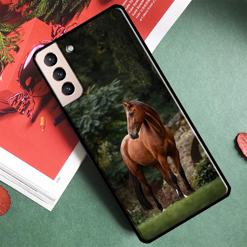Horse Animal Phone Case For Samsung Galaxy S22 S23 S21 S10 Plus Note 20 Ultra Note 10 S20 FE Cover Fundas