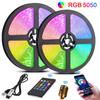 APP+Bluetooth Led Strip Light Music Sync RGB 5050 Led Tape Bluetooth Control Flexible Ribbon for Room Party Decoration TV Backlight