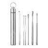 Ear Pick Ear Wax Removal Kit Ear Curette Cleaner 360 Degree Spiral Design Ear Canal Cleaner Ear Cleansing Tool Set