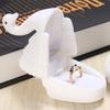 Swan Creative Ring Case Velvet Jewelry Packaging Holder Cute Earrings Trinket Case  Girls