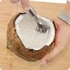 Ручной нож для очистки кокосовой стружки из нержавеющей стали Домашняя терка для кокоса Скребок для мякоти кокоса Скребок для рыбы Фрукт для строгания