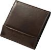 Тонкий кошелек Giacomo Valentini Модель бумажника Сделано в Японии Шоколадный [Абрасас] Мужской