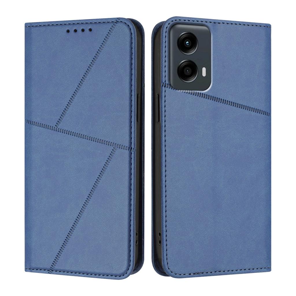 For Motorola Moto G Play 5G (2024)/Motorola Moto G 5G (2024) Wallet Case Magnetic Closure Leather Flip Phone Cover with Stand