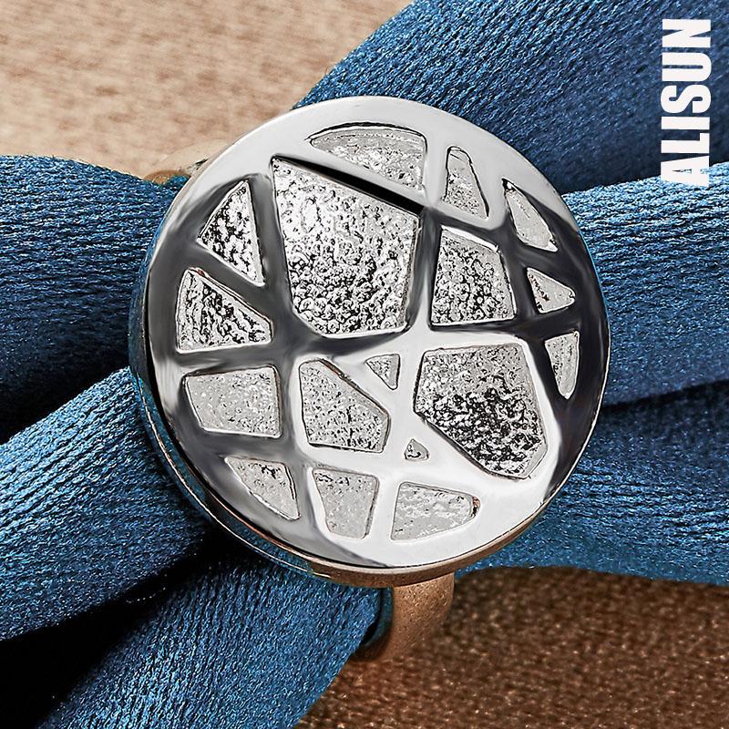 Круглое переплетенное кольцо из стерлингового серебра 925 пробы, модные свадебные украшения