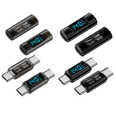Адаптер USB C для передачи данных и зарядки со светодиодом, сверхскоростной 40 Гбит/с, передача видео 8K60 Гц для нескольких устройств USB C