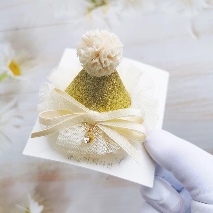 Корейский принцессин день рождения головной убор: Милая шапка-клубок пряжи, заколка для волос для девочек