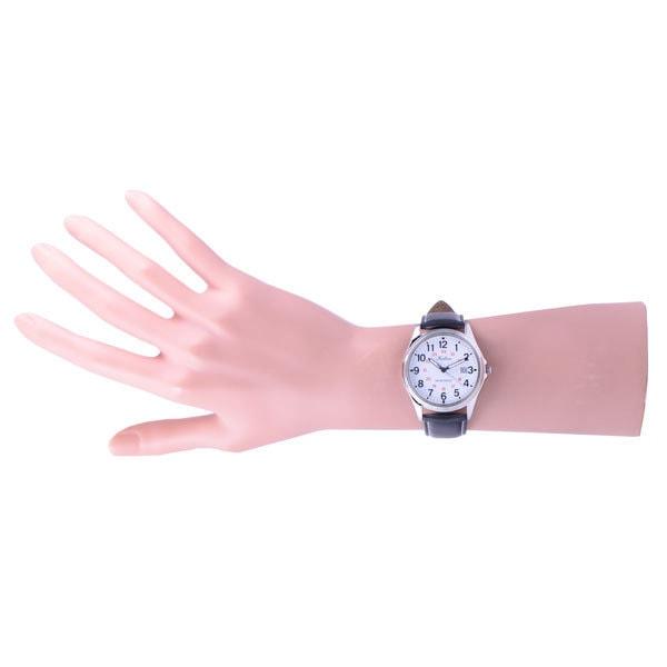 Citizen Мужской D026-304 ( Смотреть Q&Q День) Круглые часы, черные, аналоговые