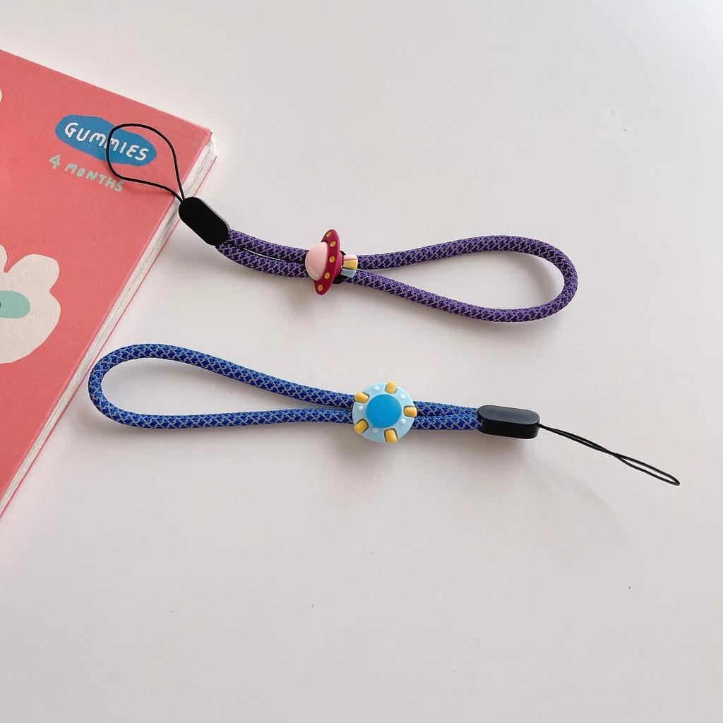 Ремешок на запястье, ручной ремешок для мобильного телефона, ремешок для iPhone 14 13, универсальный браслет с милым мультяшным рисунком