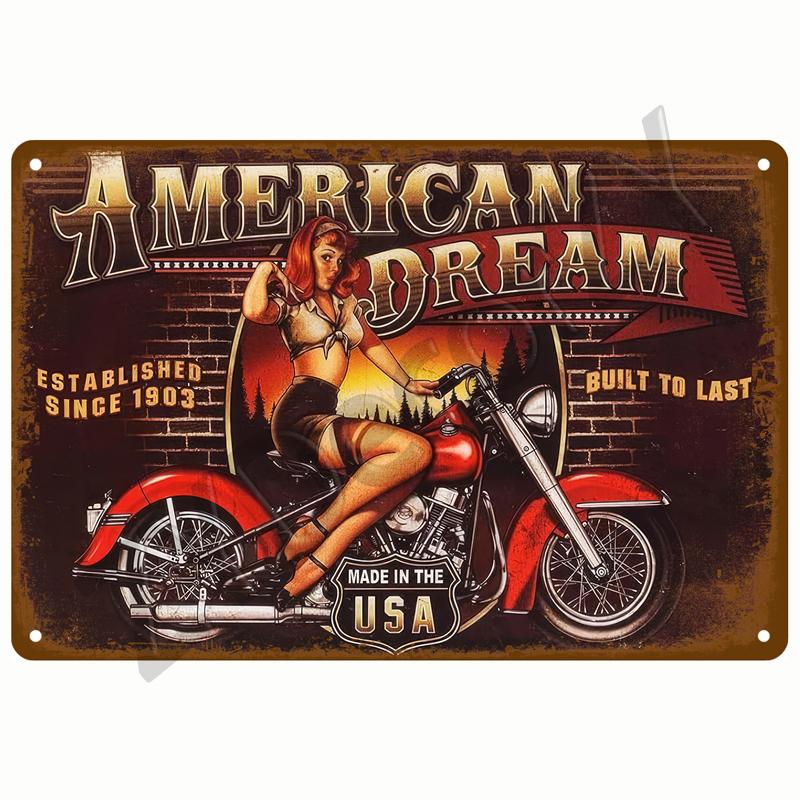 Металлический знак Гараж Газ Масло Свеча зажигания Шиномонтаж Man Cave Club Bar Home Wall Decor Art Vintage Decor Жестяная табличка Декоративная табличка