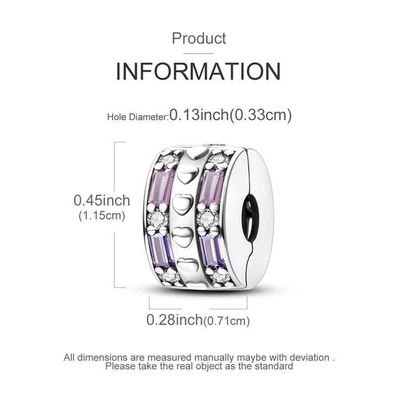 Оригинальные Шармы Бусины Медные Клипсы Шармы Циркон Силиконовые Разделительные Бусины Подходят для Оригинального Браслета DIY Шарм Женские Украшения