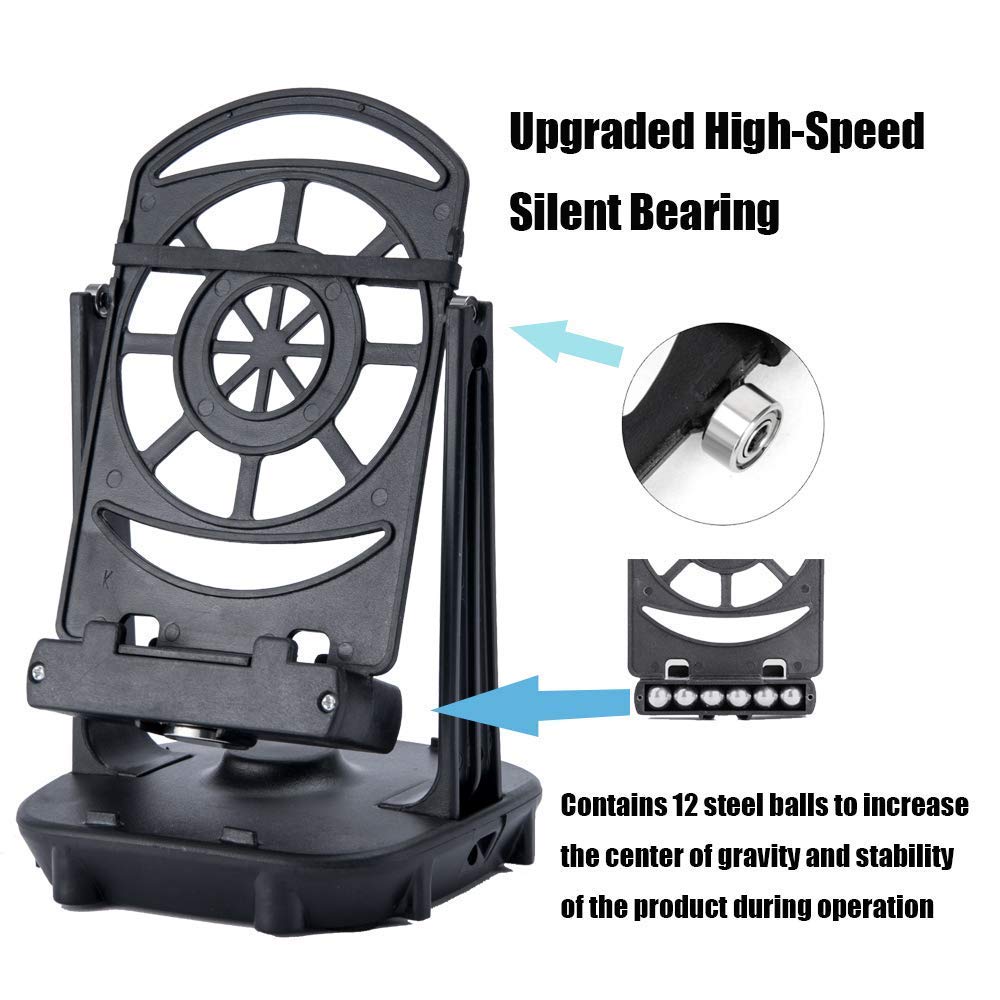 Phone Swing Step Counter with USB Silent Pedometer Shaker for Walking Supports 2 Phones Under 7.2 Inches Fitness Tool 7