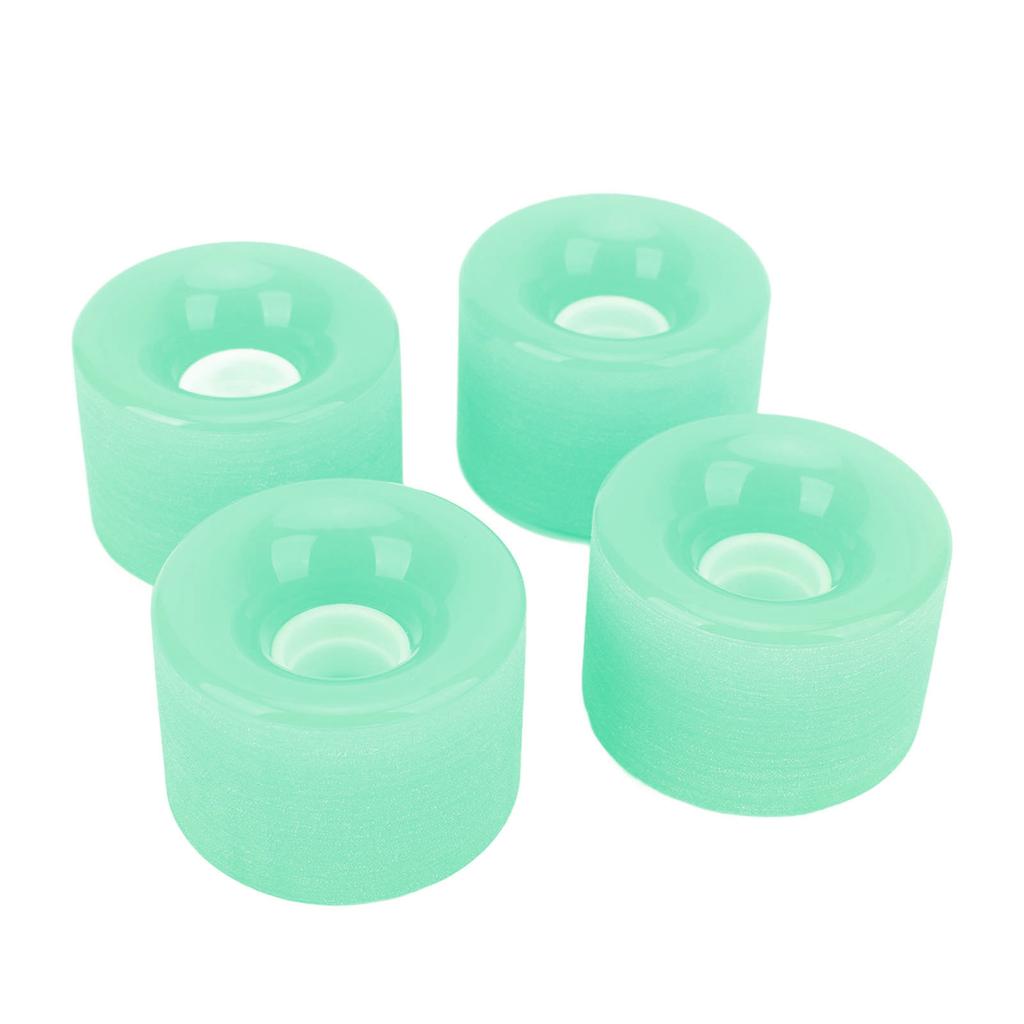 Skateboard Wheels PU High Hardness Fast Stable Longboard Cruiser Wheels for Ramp Asphalt Road Green