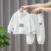 Boys' Spring 2025 Handsome Two-Piece Streetwear Set - Fashionable Korean Style for Kids