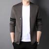 Young and Middle-aged Men's New Spring and Autumn Long-sleeved Wool Knitted Cardigan Slim and Handsome Casual Bottoming Cardigan Jacket
