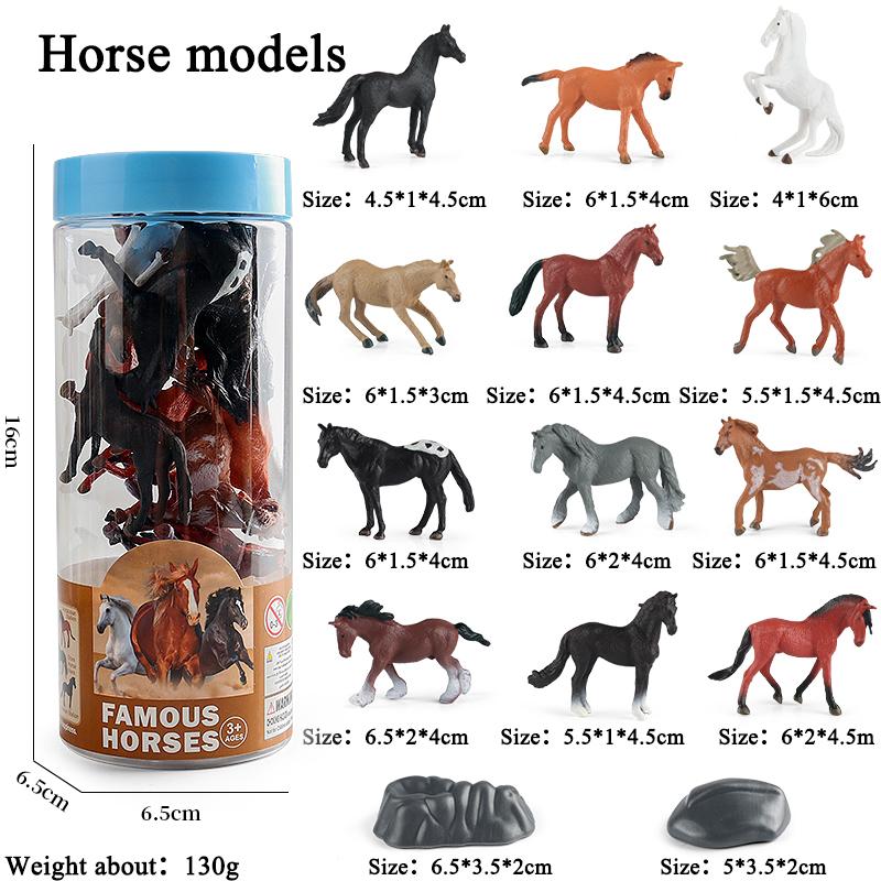 Oenux Набор миниатюрных животных Дикая морская жизнь Ферма Динозавр Игрушка Фигурка Модель Фигурки Зоопарк Милый Образование Детская игрушка Подарок