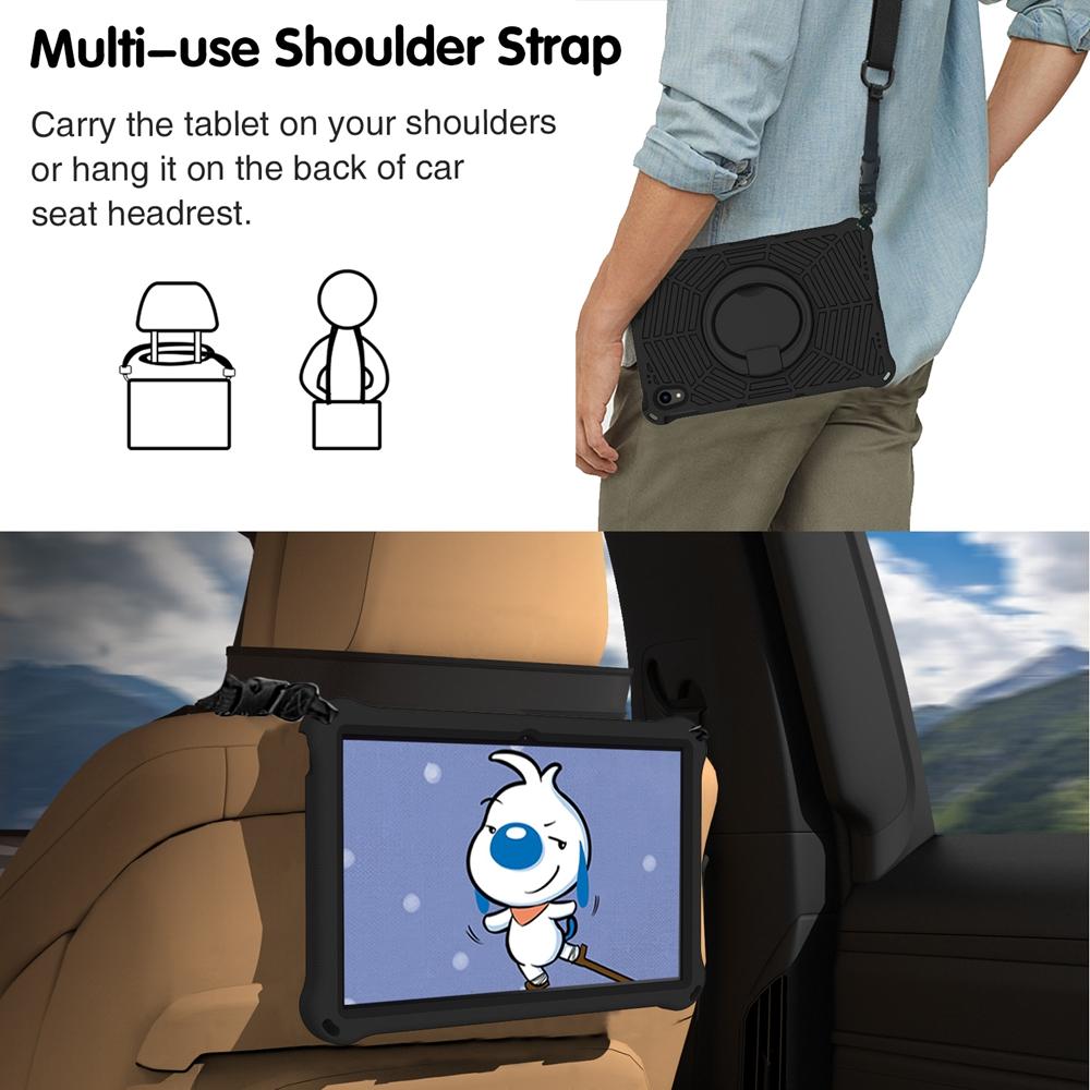 Чехол для Lenovo Tab P11 Gen 2 Pro Plus 2021 2023 TB-J606F TB-J706F TB-J716F TB-350FU EVA Kids Safe Pull Ring Противоударный плечевой ремень Подставка Чехол для планшета