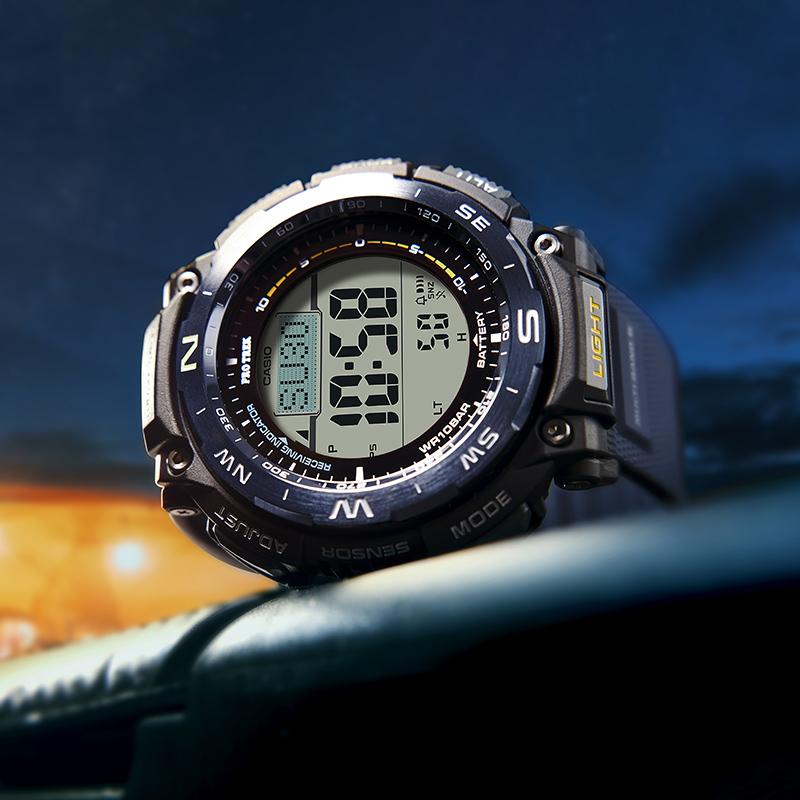 Casio Мужские часы PRO TREK Серые PRW-3400Y-2PR PRW-3400Y-2PR