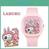 Стильные мультяшные силиконовые кварцевые часы Labubu для студентов и всех возрастов