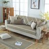 Coral Velvet Linen Solid Color Quilted Minimalist Fabric Sofa Cushion Anti Slip Sofa Cover