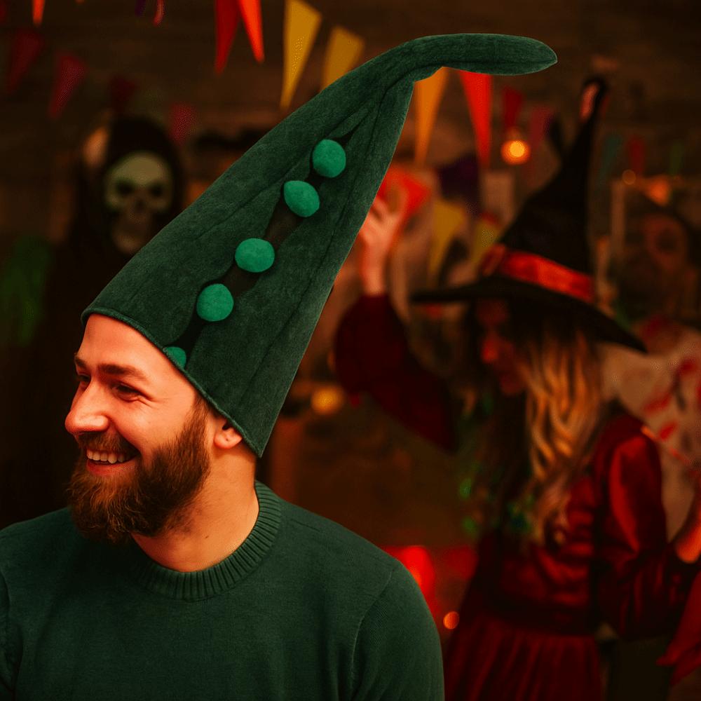 Polyester Halloween Cosplay Costume Prop Pea Wizard Role Play Caps Halloween Theme Party Props