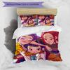 KPOP Hunter 3pcs Bedding Set Duvet Cover Closure Includes 1 Duvet Cover & 2 Pillowcases for All Seasons Bedroom Home Dorm Decor