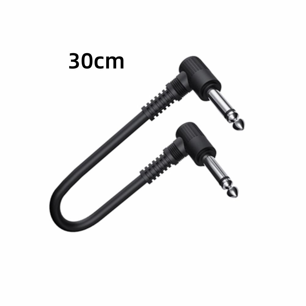 Copper Core Guitar Instrument Cable Flat Design Right-angle Plug Cable  Instrument Accessories