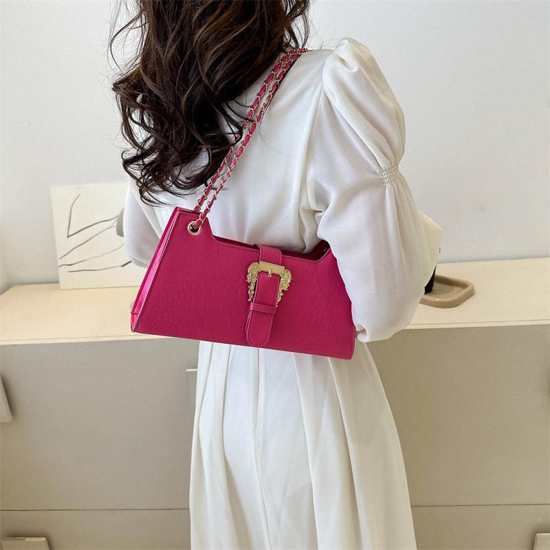 Fashionable Summer Trendy Small Square Bag Women 2023 Pu Leather Shoulder Bag
