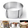 6-12 Inch Adjustable Cake Ring Stainless Steel Baking Ring Cake Mould Reusable Food Grade Cake Mold Baking Tool