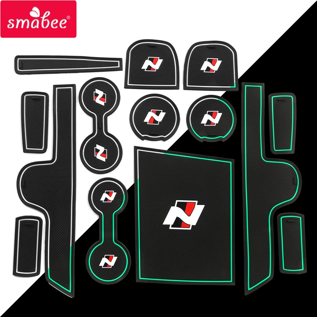 Smabee Gate Slot Cup Pad для Hyundai Elantra 2024 2024 N Sports Style AVANTE Sedan Hybrid Противоскользящий коврик для дверного паза Аксессуары