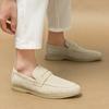 Fashion Spring British Style Suede Mens Casual Shoes Breathable Comfort Slip-on Mens Wedding Shoes Fashion Men Lazy Shoes Luxury Brand