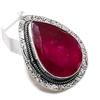 Ruby Natural Gemstone 925 Sterling Silver Jewelry Pendant 1.77" P0P67