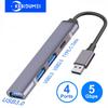 4 Ports USB C Docking Station Type C HUB USB 3.0 HUB 5Gbps High Speed Transmission USB Splitter Adapter OTG for Laptop Macbook