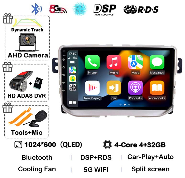 Android 14 Carplay Auto для Great Wall Haval H2 2014 2015 2016 2017 2018 Автомобильный Радио Мультимедиа Стерео Видео Плеер GPS Головное Устройство