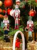 Nutcracker Wooden Decorative Set - Christmas Gift, Party Decoration And Home Decor 12PCS