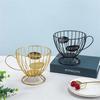 Metal Wire Coffee Capsule Holder Hollow Fruit Snack Storage Rack Practical K Cup Organizer Bar
