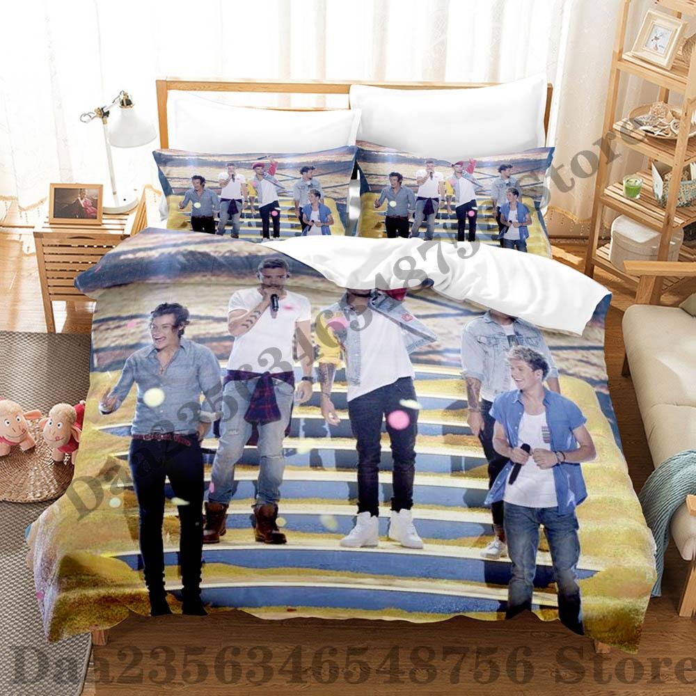 Постельное белье Direction One Односпальное Двуспальное Полный Размер Queen Size King Size Комплект для Взрослых Детской Спальни Пододеяльник Комплекты Печать Аниме Комплект Постельного Белья