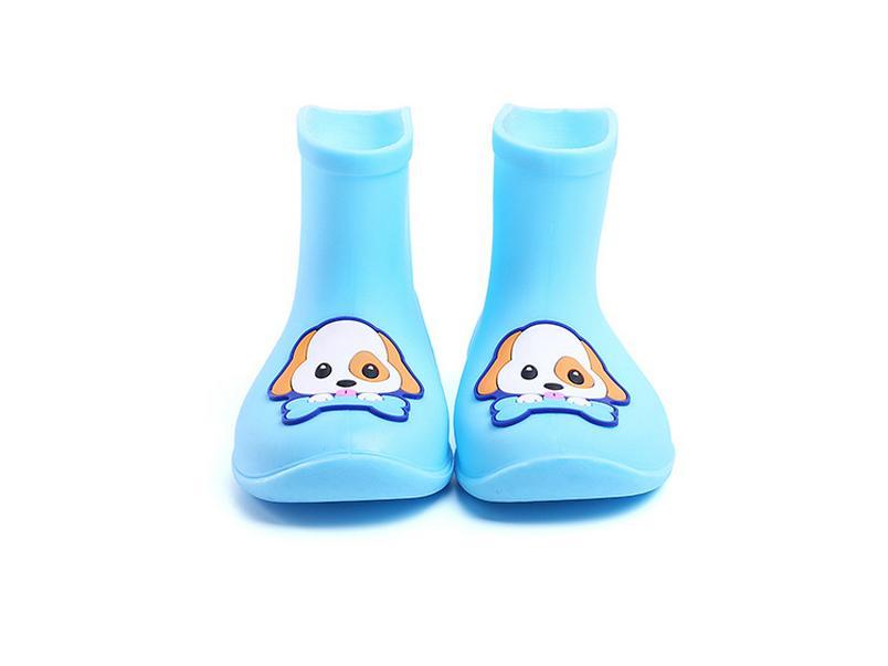 Детские нескользящие водонепроницаемые резиновые сапоги