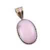 Натуральный розовый опал, двухцветный кулон из стерлингового серебра 925 пробы, размер 1,25 дюйма, l2e54