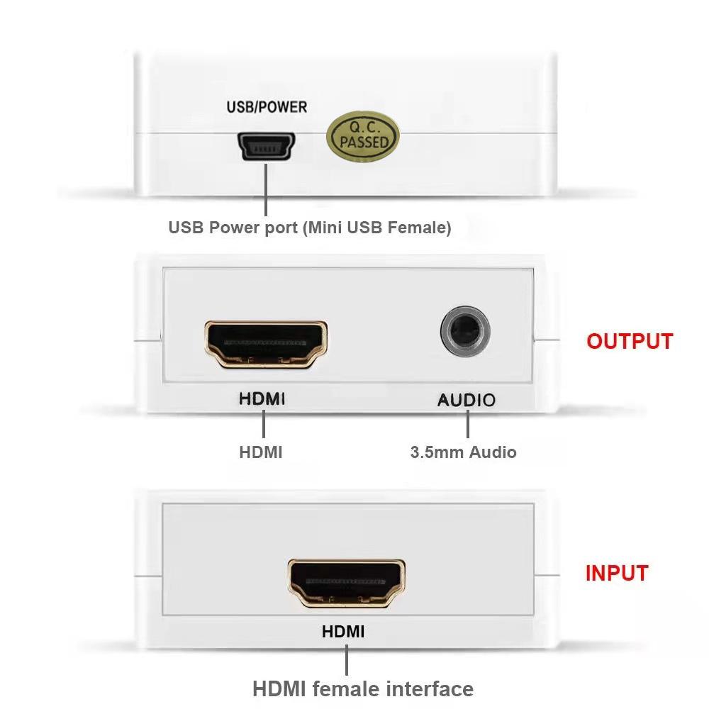 Разветвитель HDMI 4K для аудио: Конвертер HDMI в HDMI + Аудио/SPDIF/R/L
