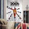 2001 A Space Odyssey Movie Cartoon Tapestry Wall Hanging Decoration Household Home Decor