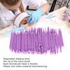 200 шт. тампоны для наращивания ресниц ватные палочки микро аппликаторы кисточки для макияжа фиолетовые