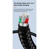 120 Вт USB A на Type C Светодиодный Цифровой Дисплей Быстрая Зарядка Кабель для Данных Нейлоновая Оплетка USB Шнур для Зарядки Type C на Type C PD 6A USB Кабель